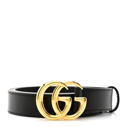 Gucci Plutone Calfskin Double G 30mm Belt 110 44 Black 1 of 5