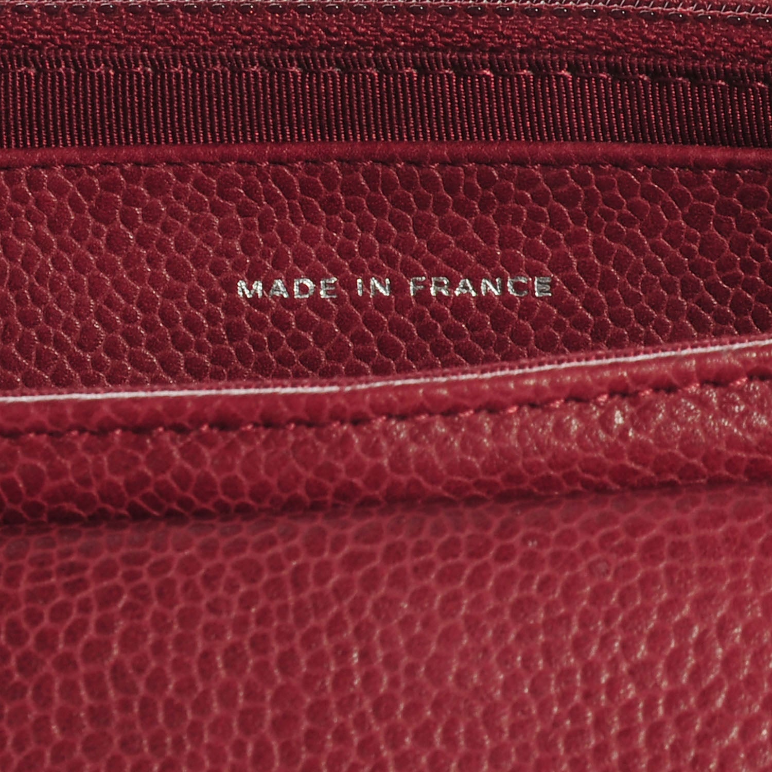 Chanel Caviar Half Moon Wallet On Chain WOC Red 8 of 9