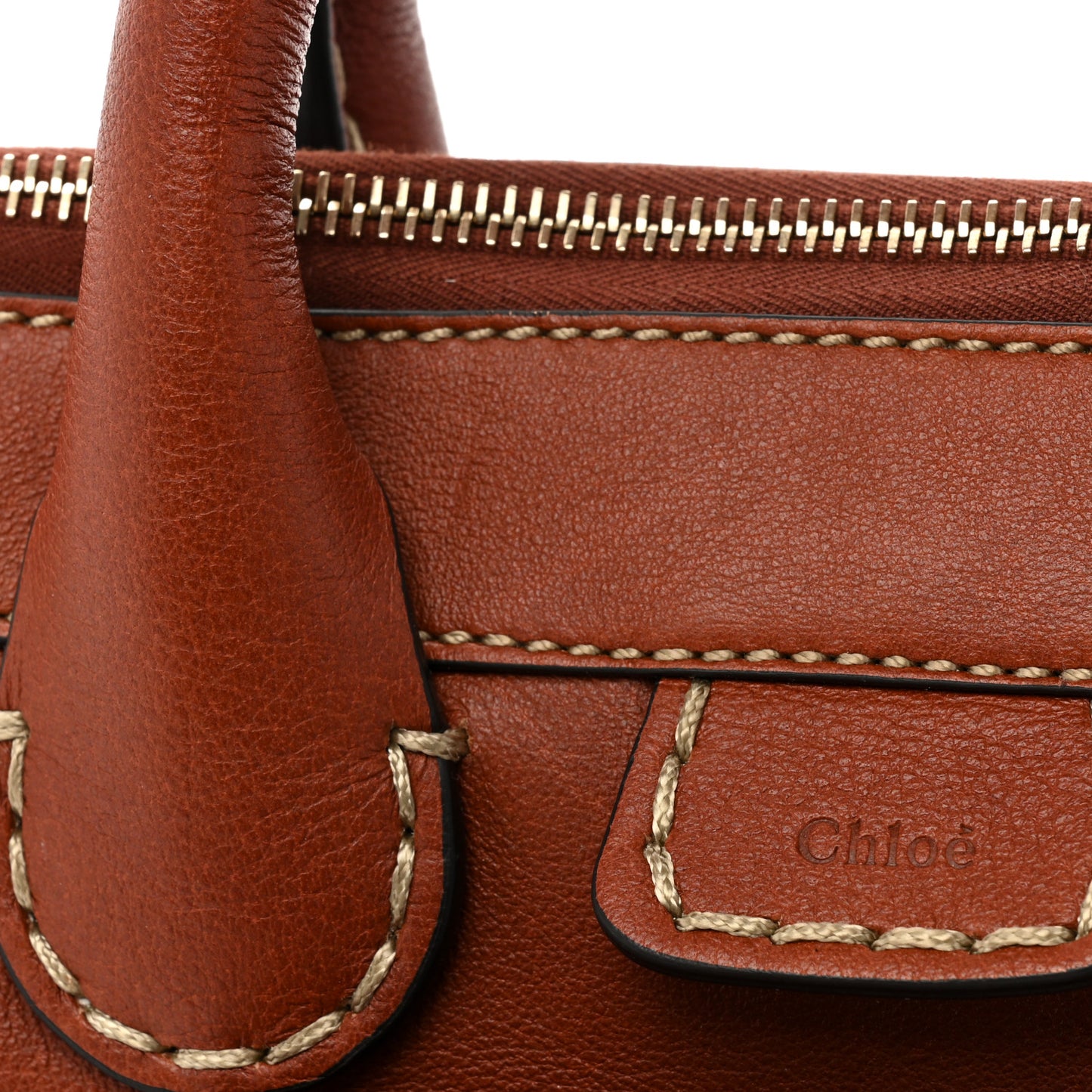 Buffalo Scallop Patchwork Mini Edith Sepia Brown