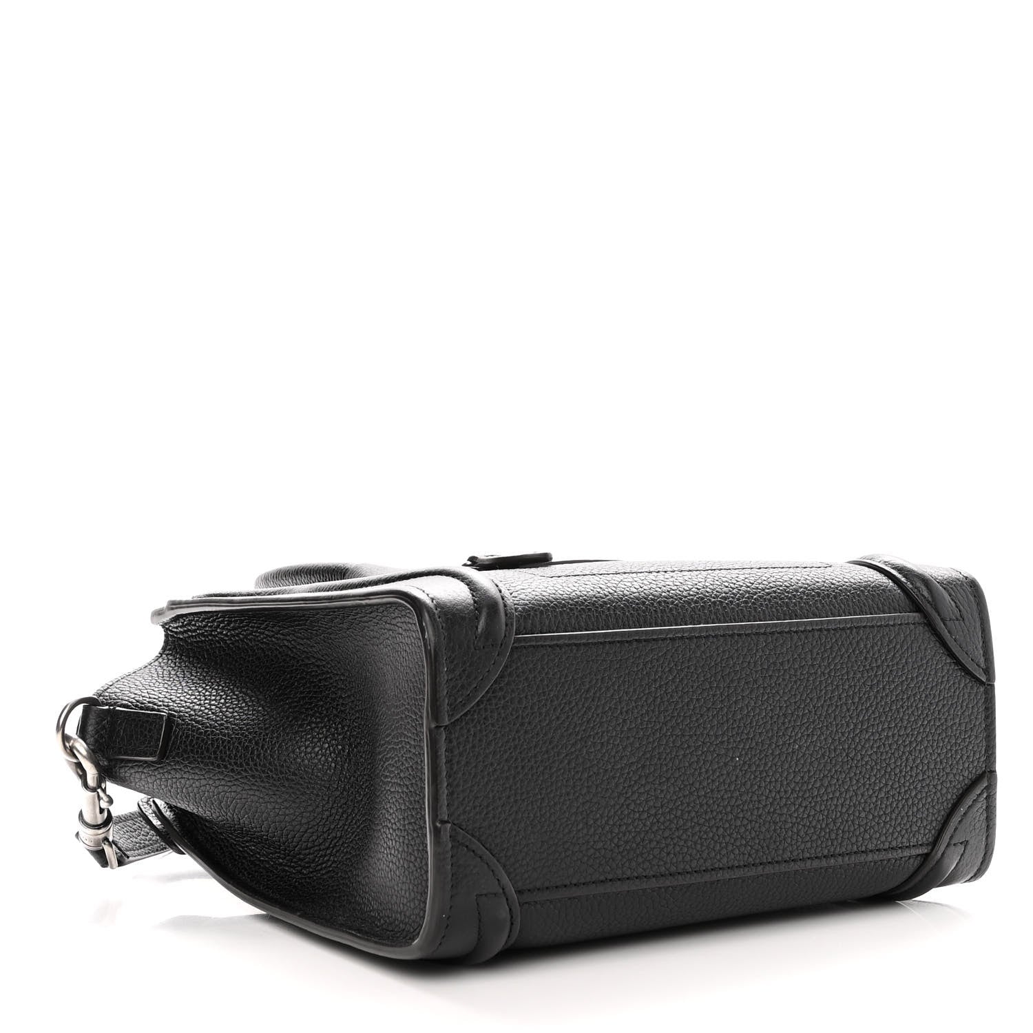 Celine Drummed Calfskin Nano Luggage Black 4 of 11
