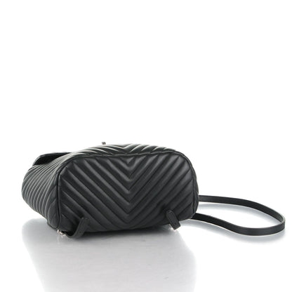 Chanel Calfskin Chevron Quilted Large Urban Spirit Backpack Black 4 of 8