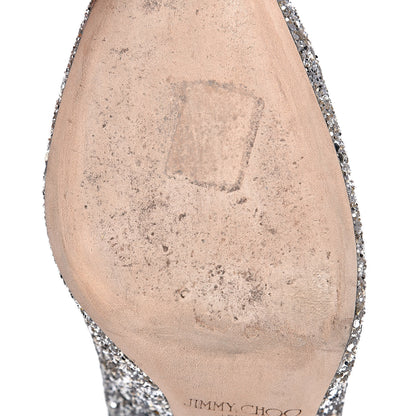 Jimmy Choo Glitter Degrade Romy 100 Pumps 39.5 Dusk Blue Silver 8 of 10