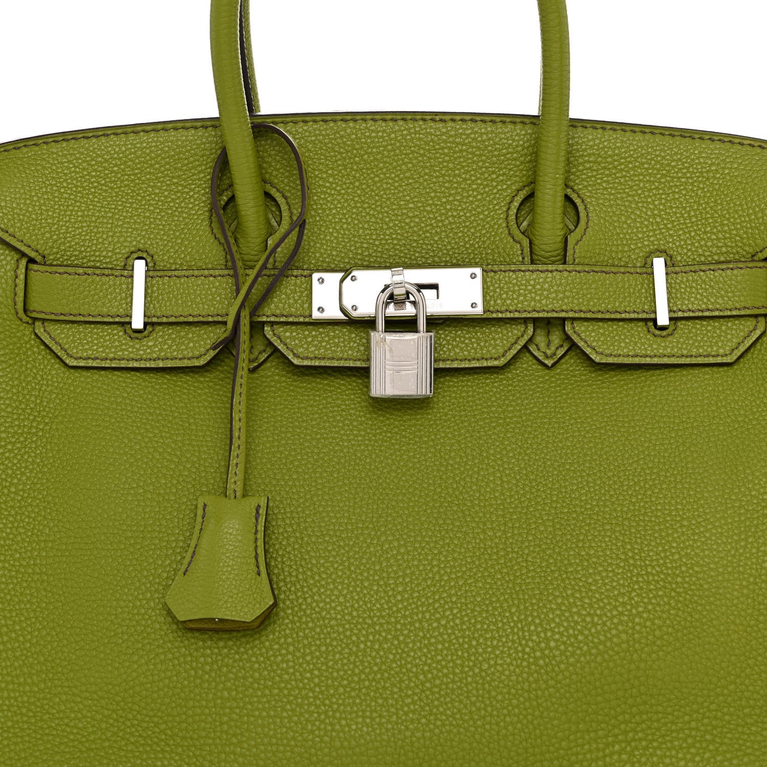 Hermes Togo Birkin 30 Vert Anis 8 of 14