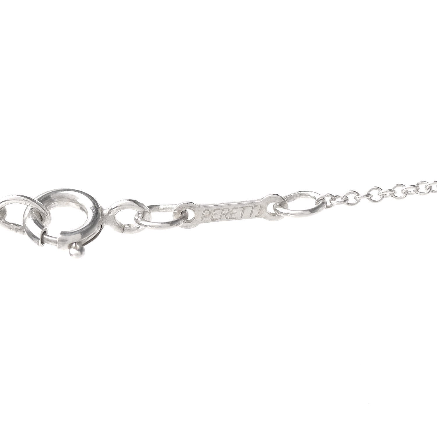 Tiffany Sterling Silver 16mm Elsa Peretti Open Heart Pendant Necklace 6 of 7