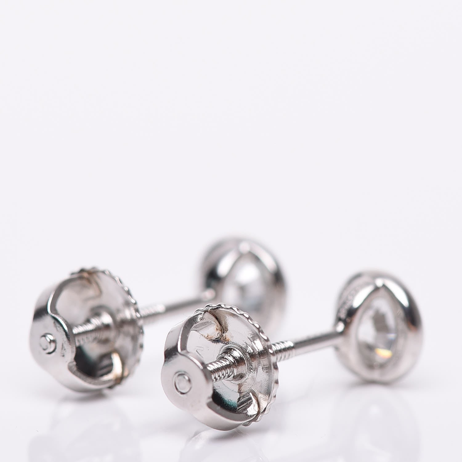 Tiffany Platinum Diamond .50ctw Elsa Peretti Diamonds By The Yard Earrings 3 of 5