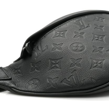 Louis Vuitton Calfskin Monogram Shadow Discovery Bumbag Black 8 of 9