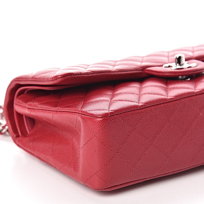 Chanel Caviar Quilted Medium Double Flap Pink 9 of 11