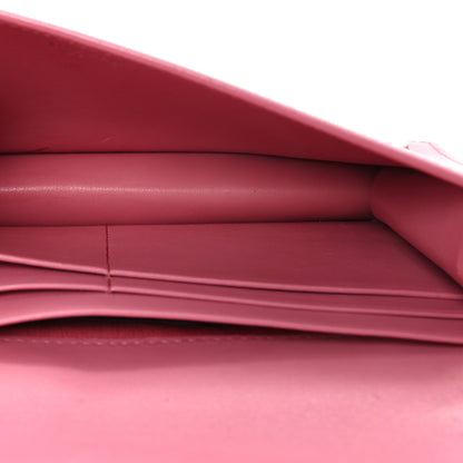 Prada Soft Calfskin Impunture Diagramme Chain Wallet Begonia 5 of 8