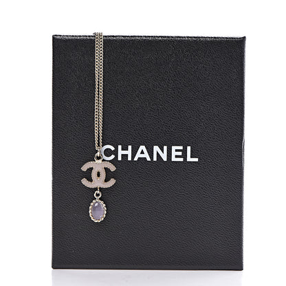 Chanel Enamel CC Drop Necklace Gold 5 of 5