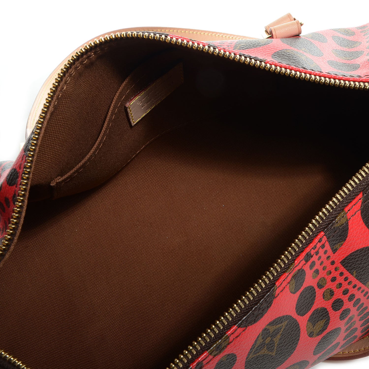 Louis Vuitton Monogram Kusama Pumpkin Dots Papillon 30 Red 6 of 8