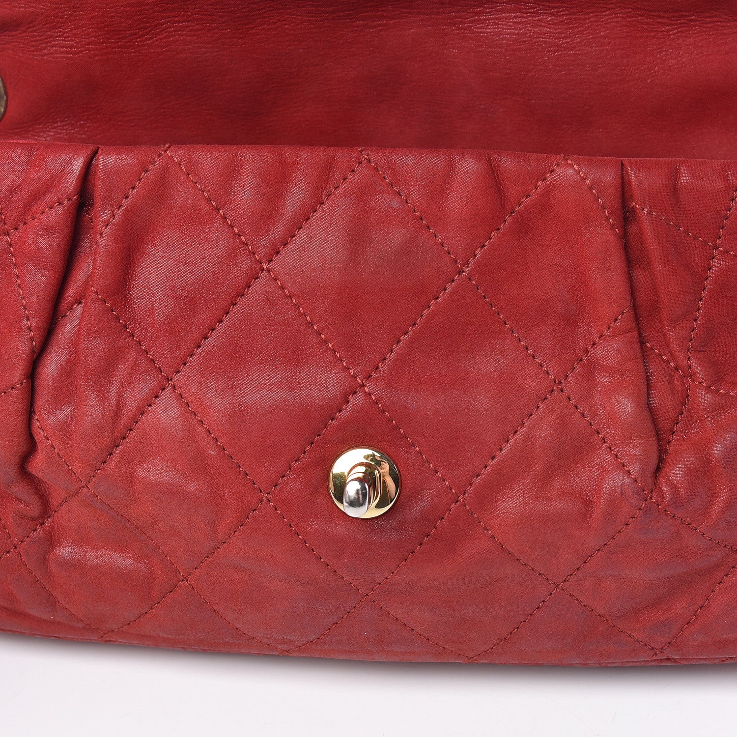 Chanel Iridescent Calfskin Large Chic Quilt Flap Red 10 of 23