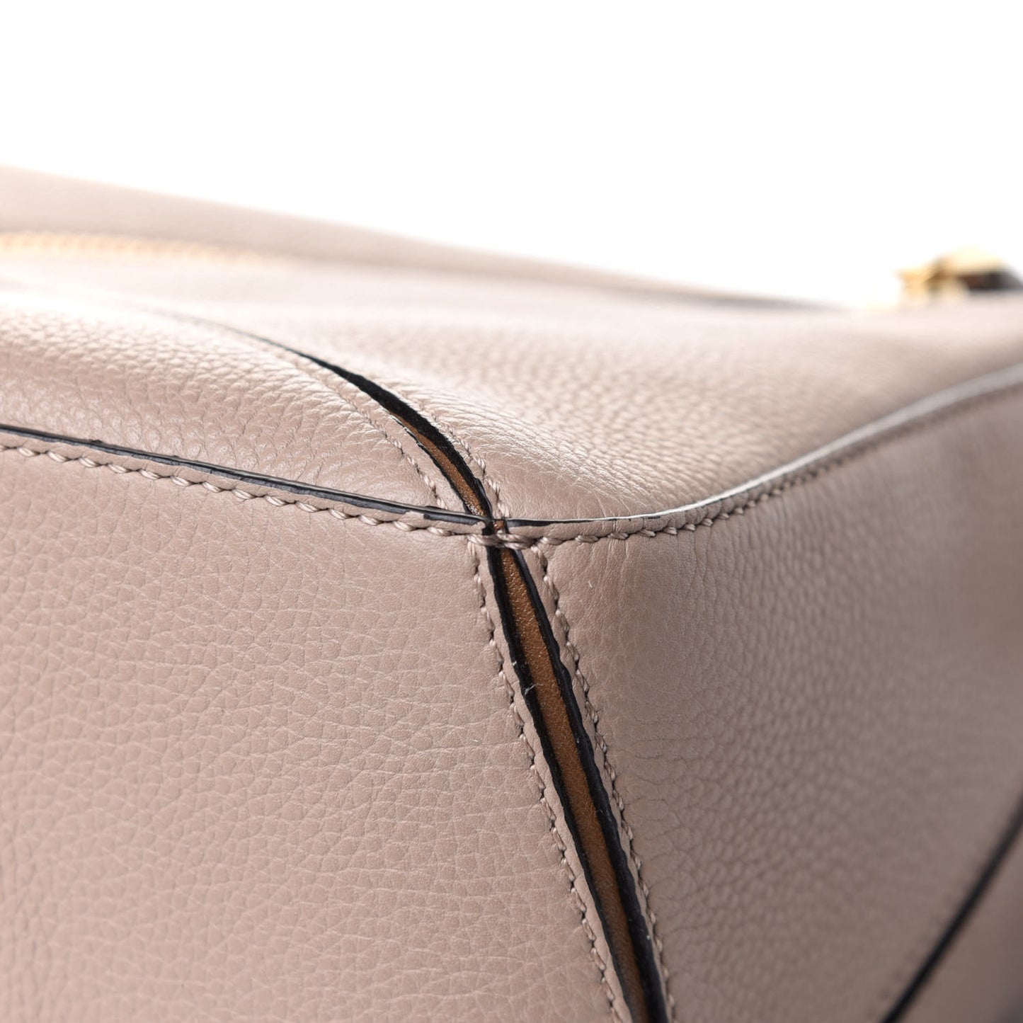 Grained Calfskin Small Puzzle Bag Sand Mink