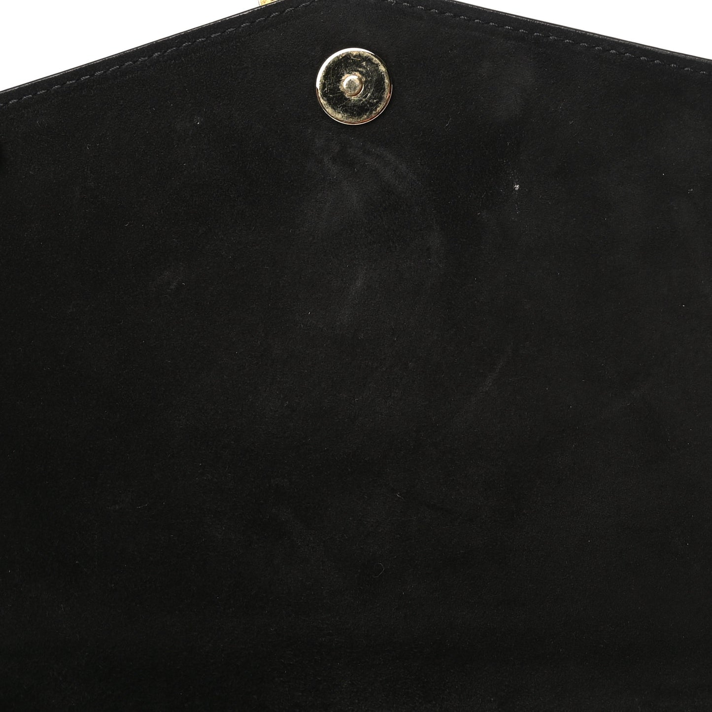 Suede Sulpice Monogram Medium Shoulder Bag Black