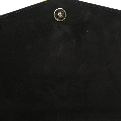 Saint Laurent Suede Sulpice Monogram Medium Shoulder Bag Black 12 of 16