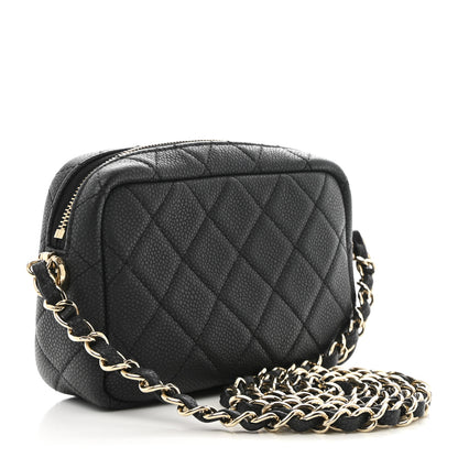 Chanel Iridescent Caviar Quilted Mini Coco Tassel Camera Case Black 3 of 10