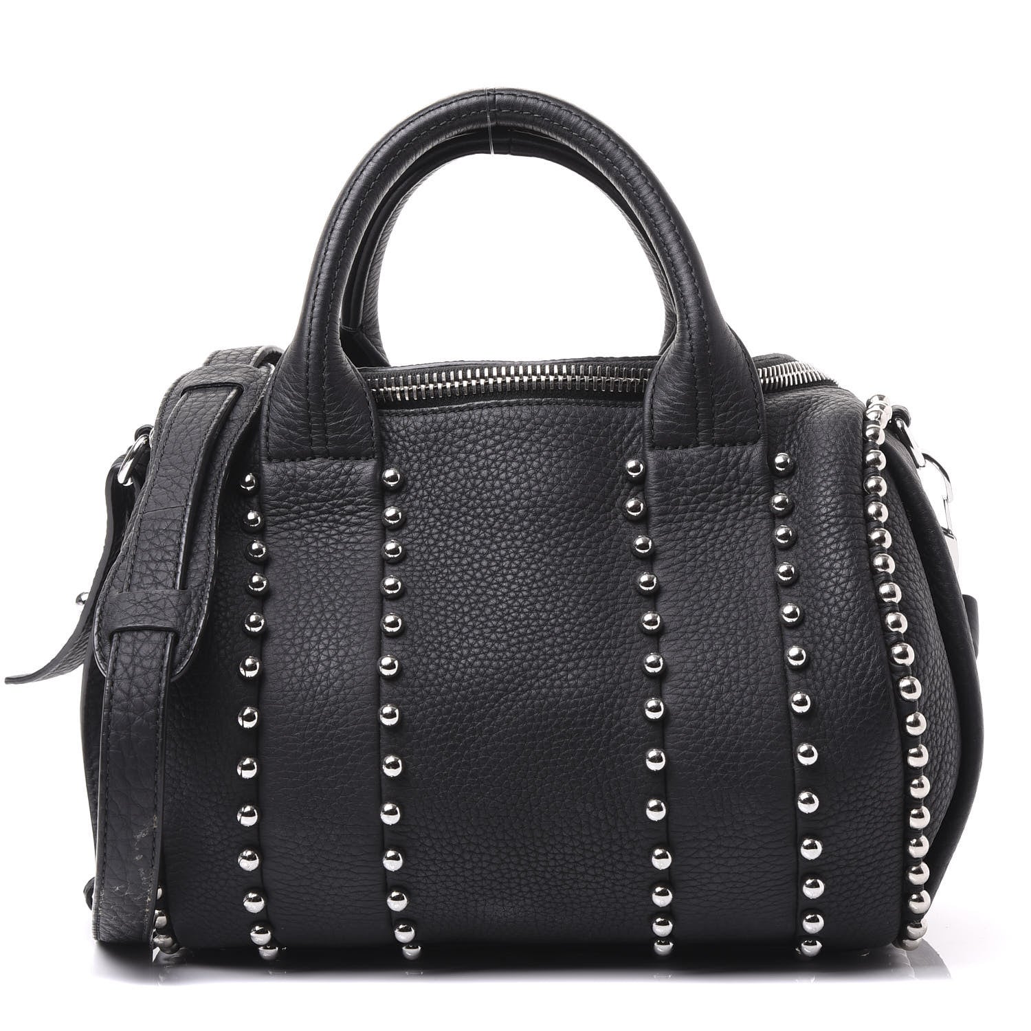 Alexander Wang Calfskin Studded Rockie Matte Black Rhodium Hardware 1 of 8