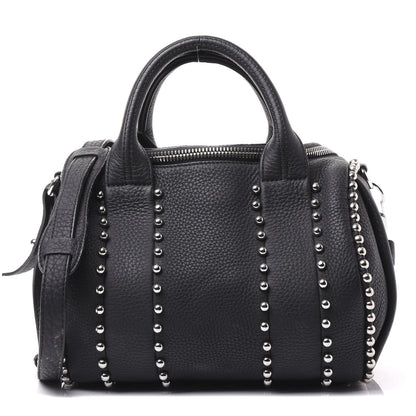 Alexander Wang Calfskin Studded Rockie Matte Black Rhodium Hardware 1 of 8