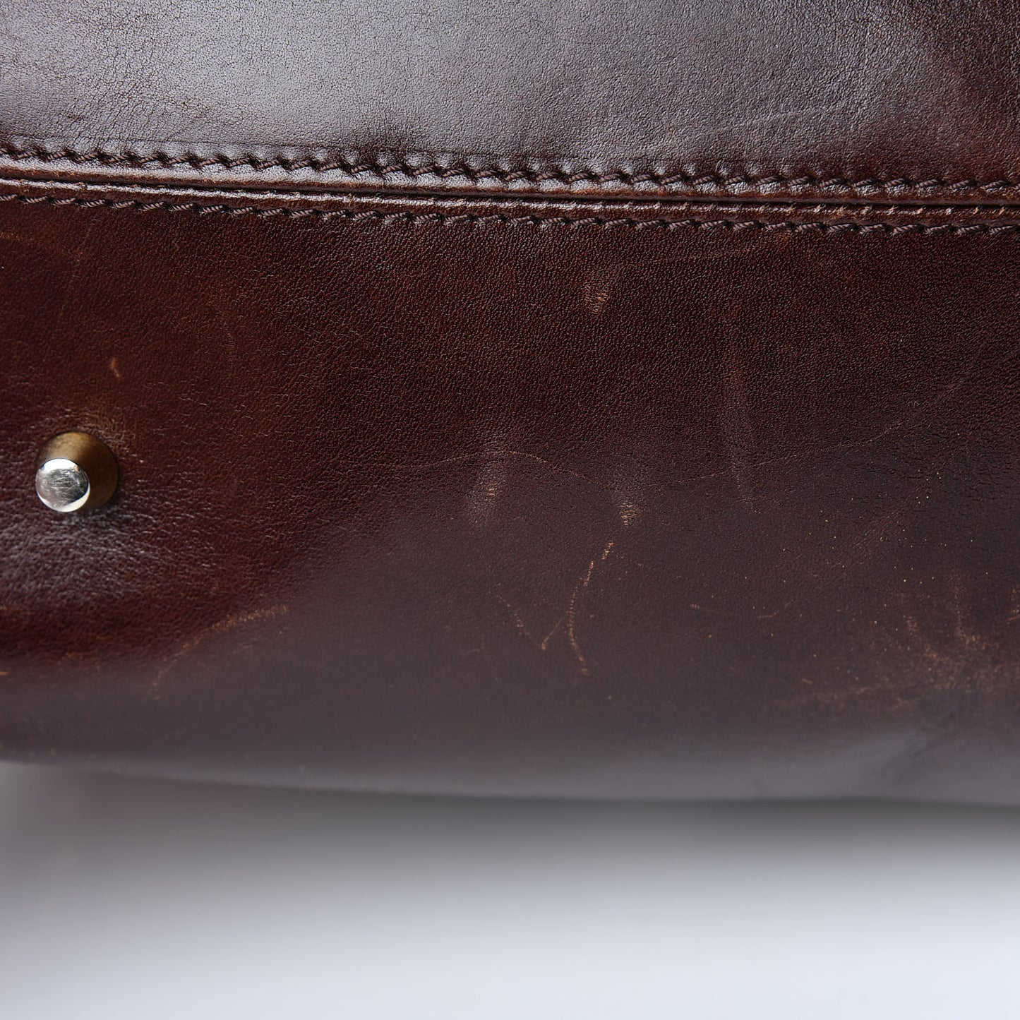 House Check Studded Large Greenham Tote Dark Tan