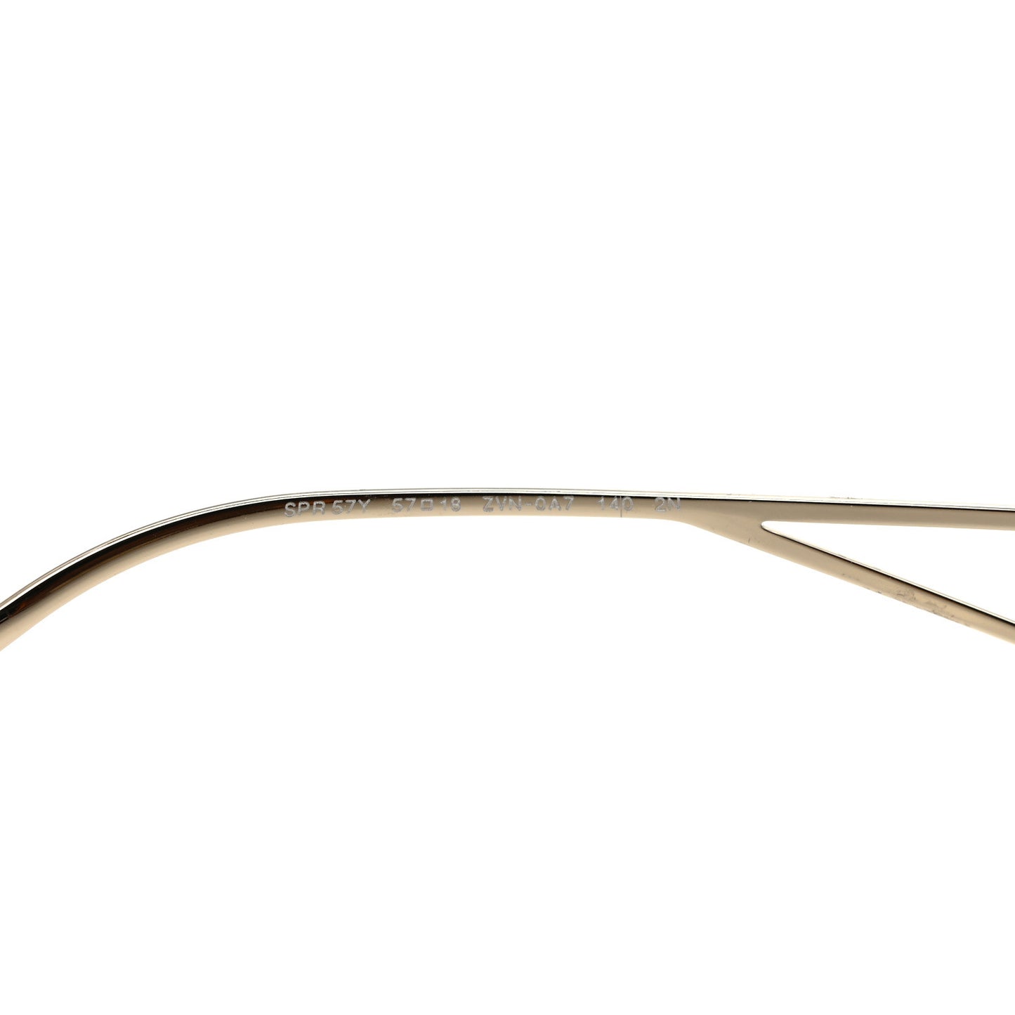 Metal Symbole Triangle Logo Sunglasses SPR57Y Smoky Grey