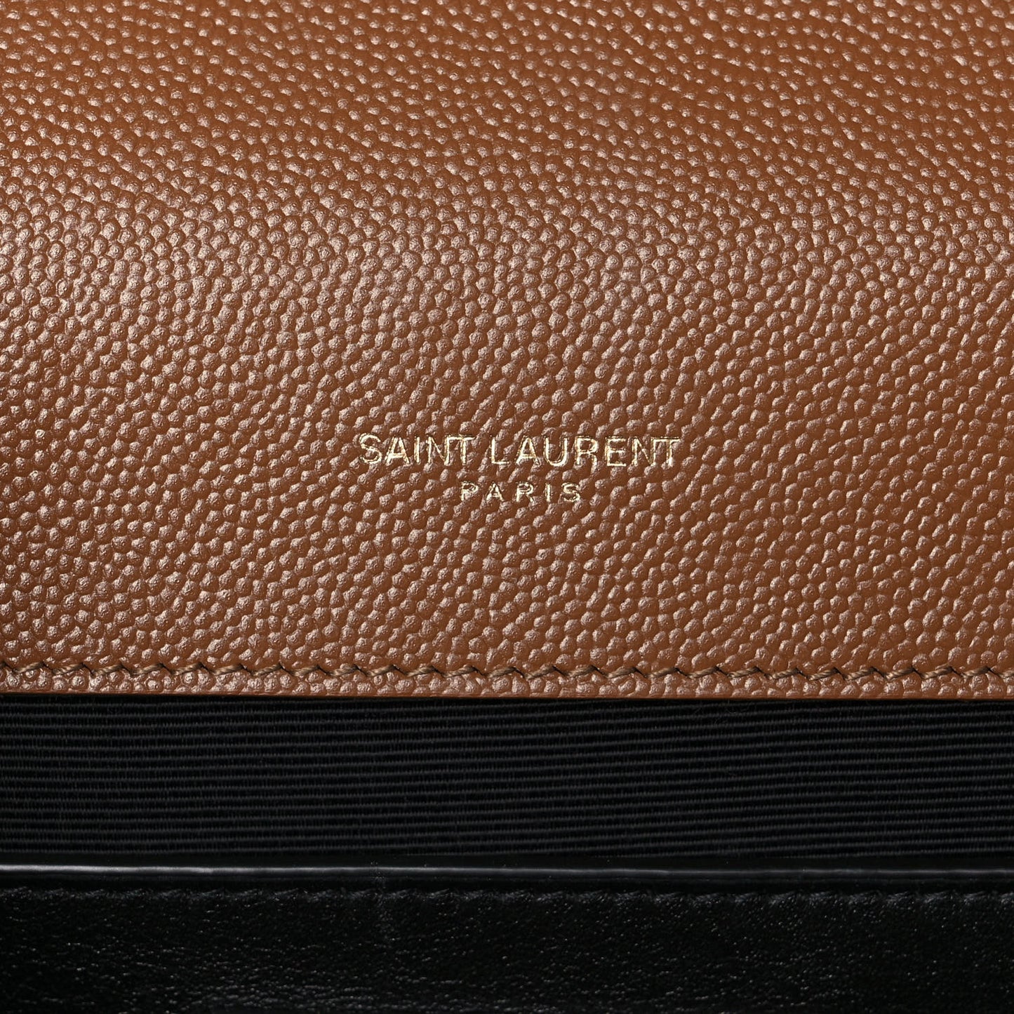 Grain De Poudre Textured Mixed Matelasse Triquilt Medium Monogram Satchel Tan