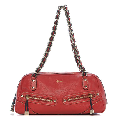 Gucci Goatskin Small Capri Bowler Red 1 of 7