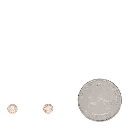 Tiffany 18K Rose Gold Diamond .32ctw Soleste Earrings 2 of 5