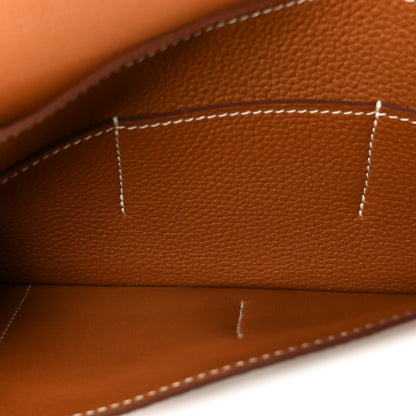 Hermes Togo Dogon Duo Wallet Gold 6 of 12