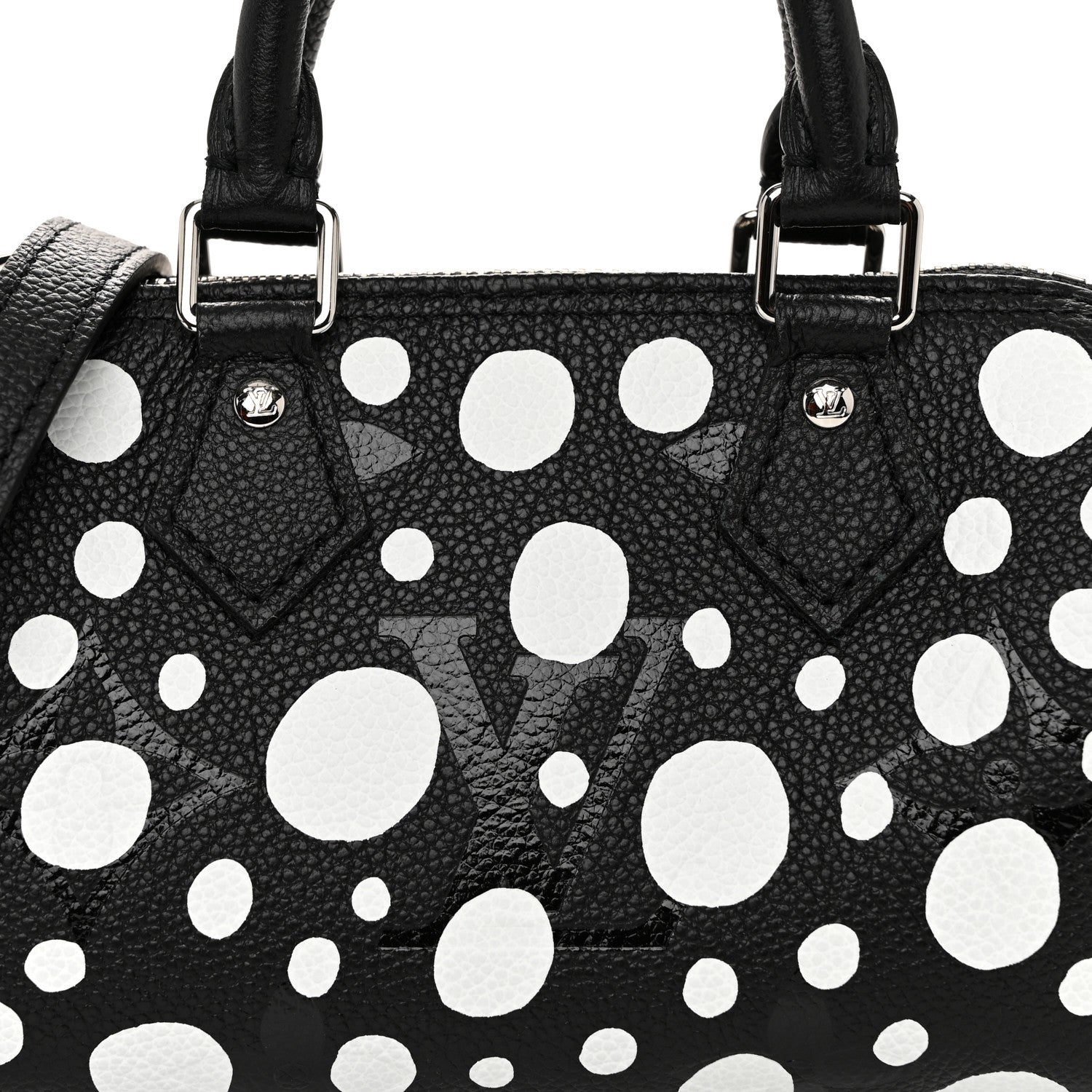 Louis Vuitton LV X YK Empreinte Infinity Dots Nano Speedy Bandouliere Black White 7 of 9