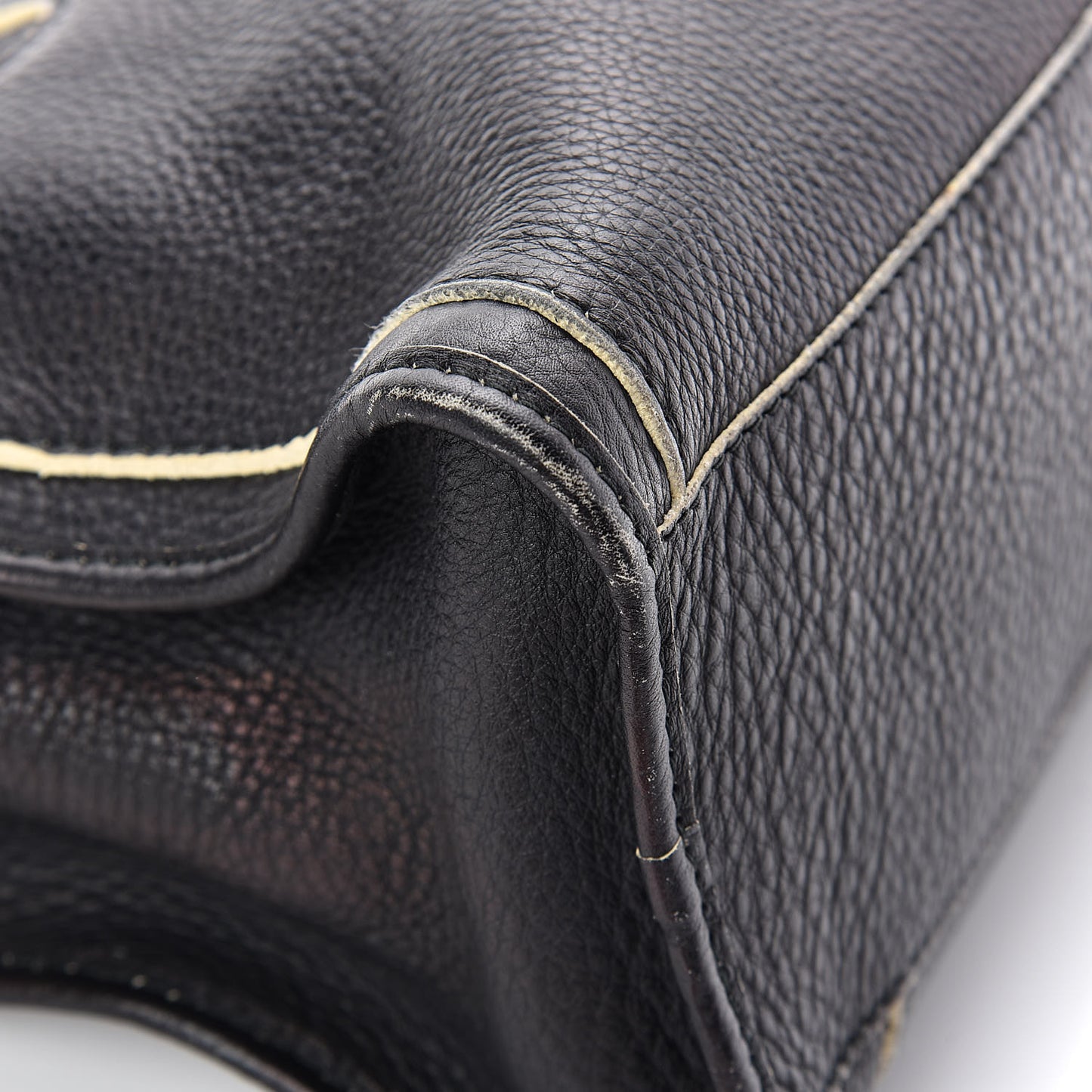 Supple Grained Calfskin Classic Silver Hardware Highlight City Black