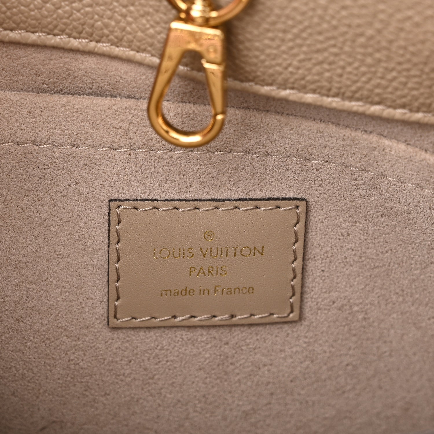Louis Vuitton Empreinte Monogram Giant Montaigne BB Tourterelle Creme 6 of 10