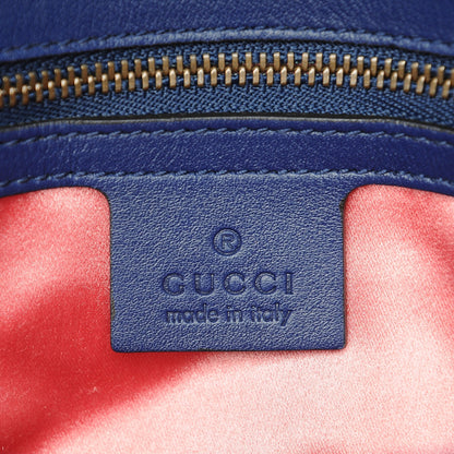 Gucci Velvet Matelasse Medium GG Marmont Shoulder Bag Cobalt Blue 6 of 8