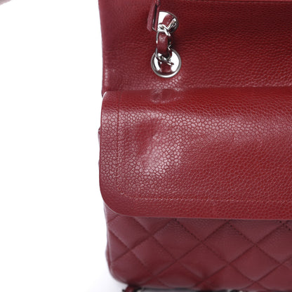 Chanel Caviar Quilted Medium Double Flap Red 16 of 17