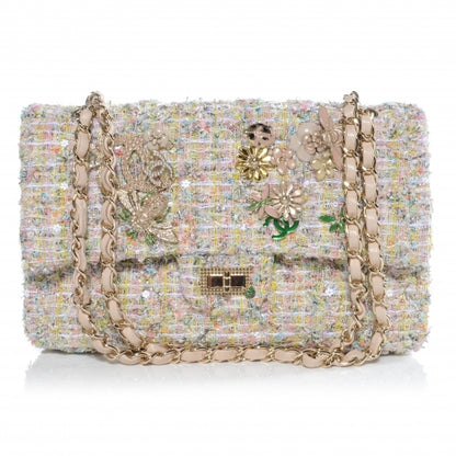 Chanel Tweed Garden Party 2.55 Reissue 225 Flap Pastel 1 of 11
