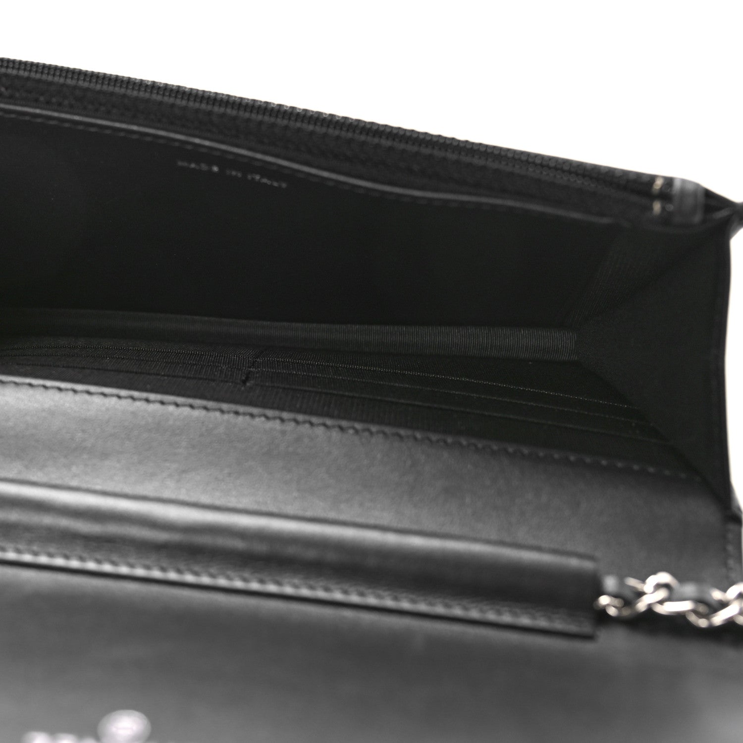Chanel Caviar Quilted Vintage Mademoiselle Wallet On Chain WOC Black 5 of 10
