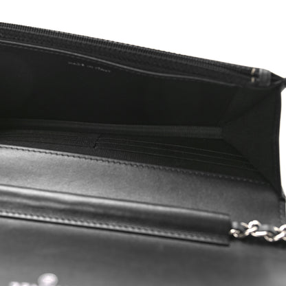 Chanel Caviar Quilted Vintage Mademoiselle Wallet On Chain WOC Black 5 of 10