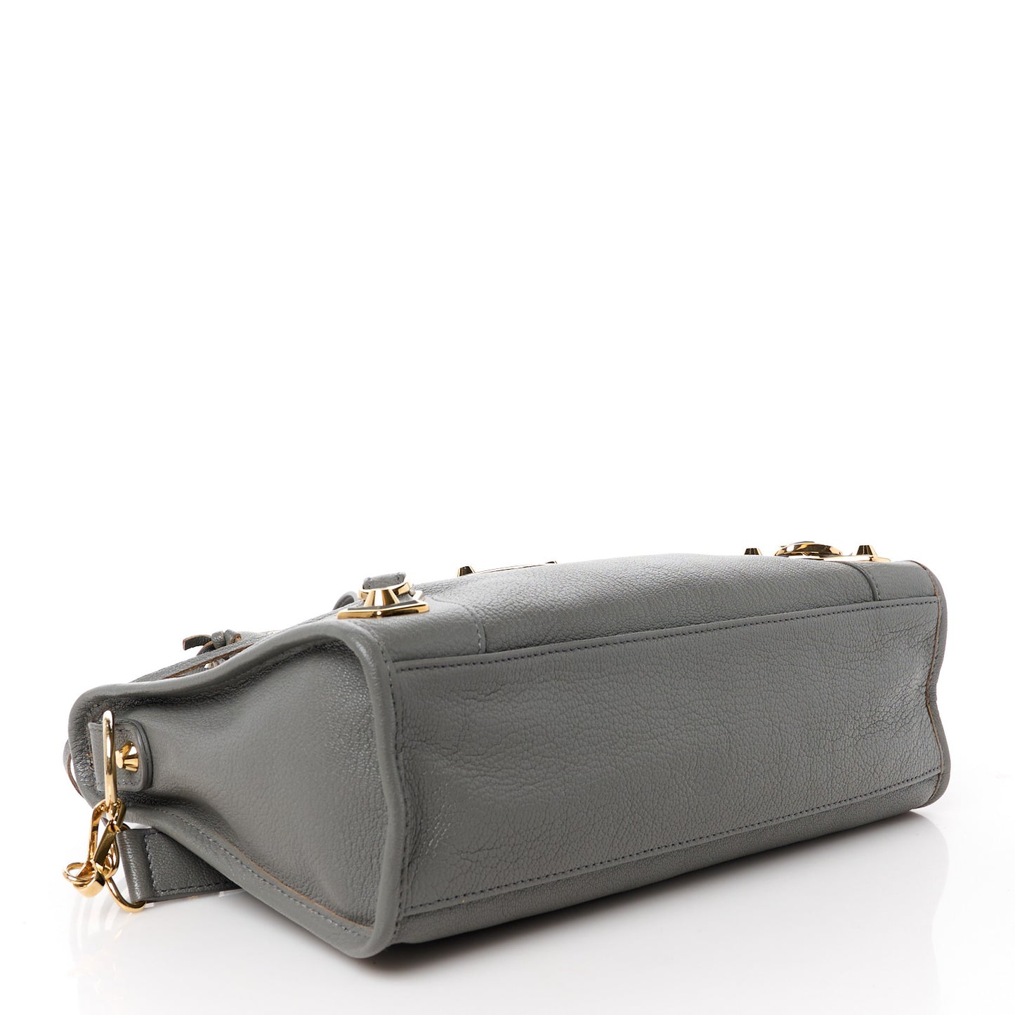 Chevre Gold Metallic Edge Hardware S City Gris Acier
