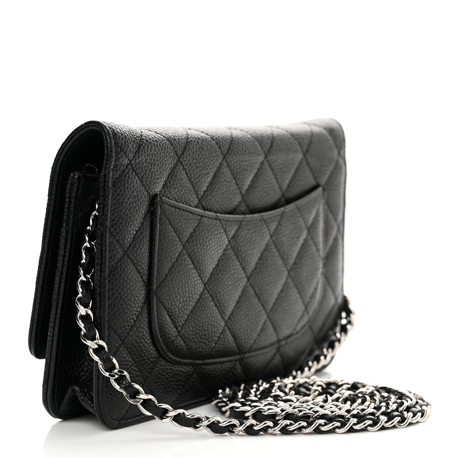 Chanel Caviar Quilted Wallet on Chain WOC Black 3 of 15