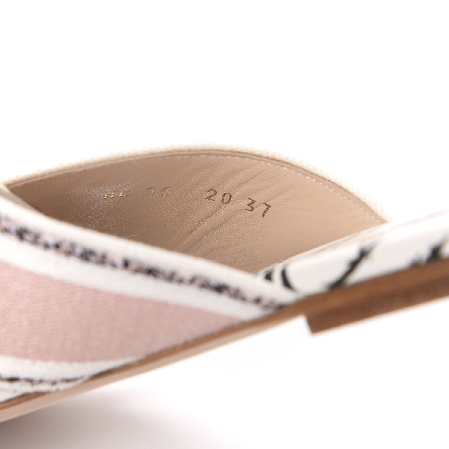 Christian Dior Canvas Rose Mutabilis Embroidered Dway Criss Cross Slide Sandals 37 Multicolor 8 of 12