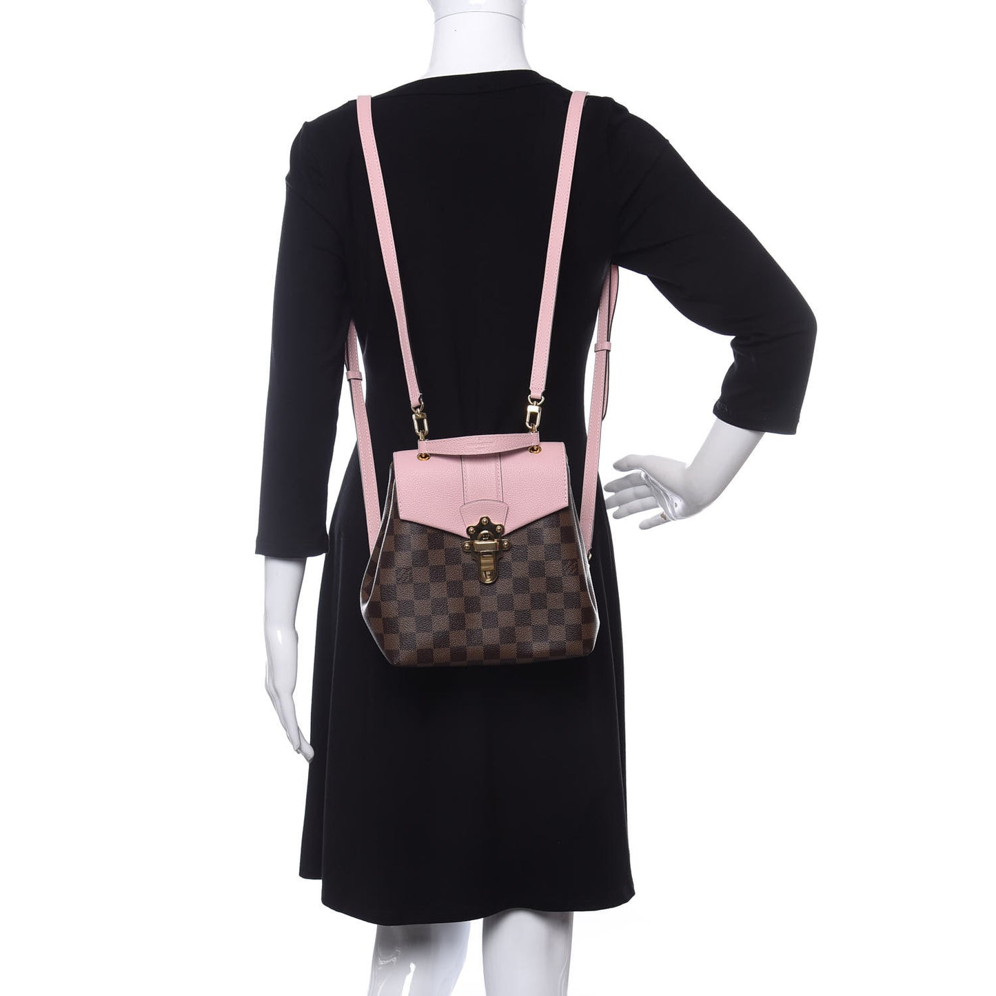 Damier Ebene Clapton Backpack Magnolia