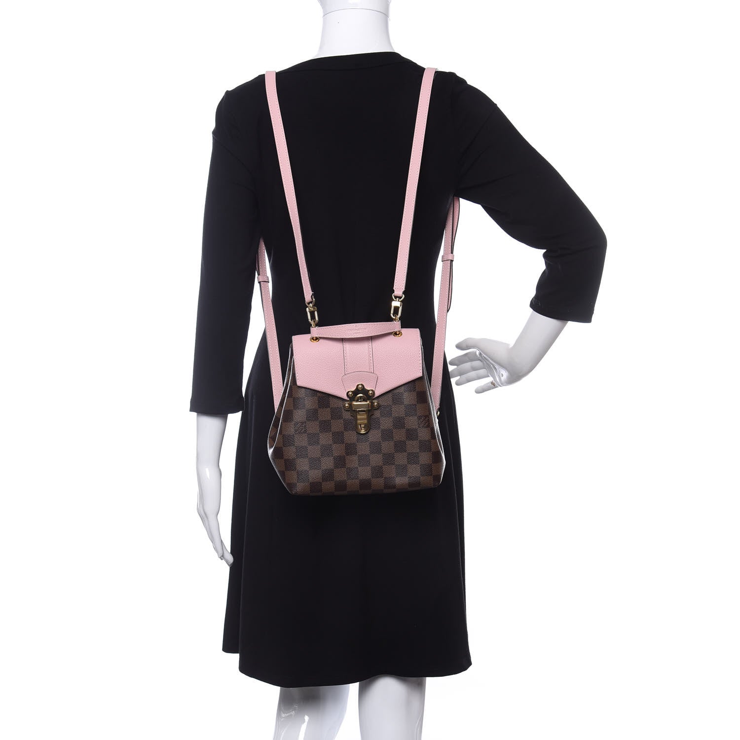 Louis Vuitton Damier Ebene Clapton Backpack Magnolia 2 of 9