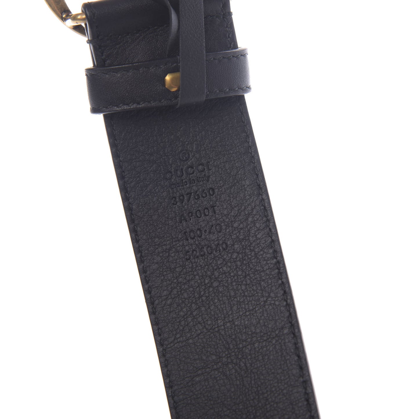 Calfskin Double G 40mm Belt 100 40 Black