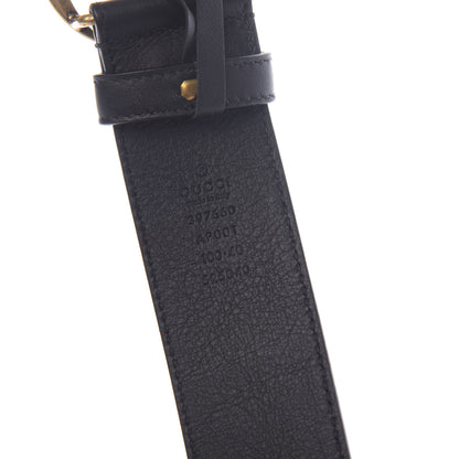Gucci Calfskin Double G 40mm Belt 100 40 Black 3 of 5