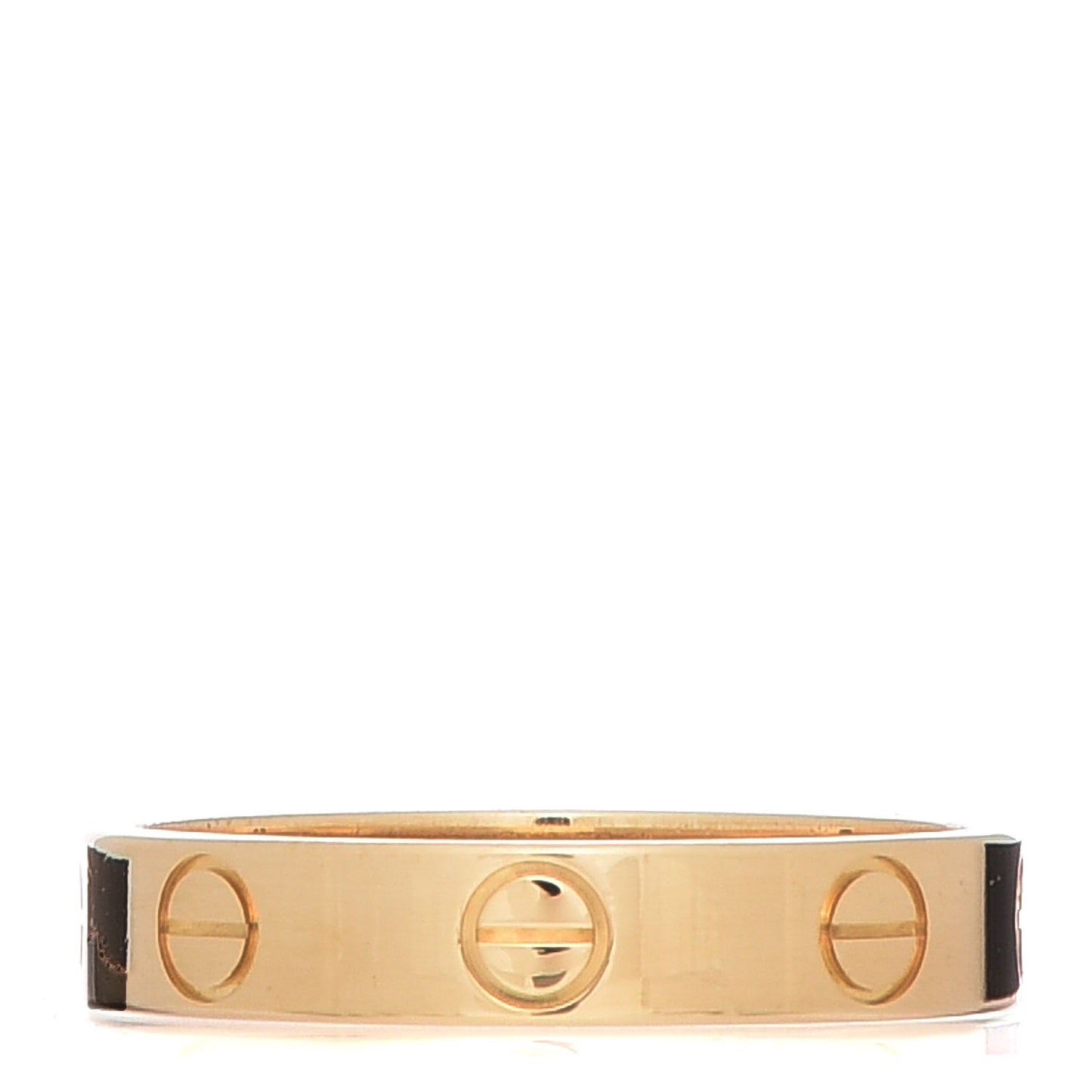 18K Yellow Gold 3.5mm LOVE Wedding Band Ring 51 5.75