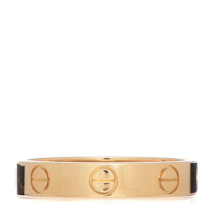 Cartier 18K Yellow Gold 3.5mm LOVE Wedding Band Ring 51 5.75 1 of 5