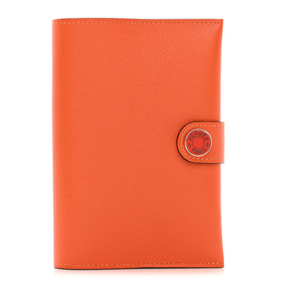 Hermes Evercolor RMS Passport Holder Orange 1 of 8