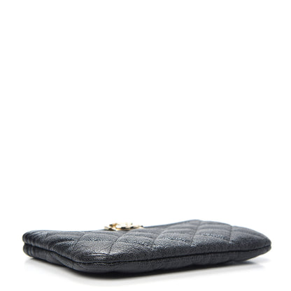 Chanel Caviar Quilted Zipped Boy Pouch Black 4 of 7