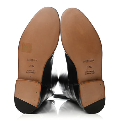 Hermes Box Kelly Jumping Boots 37.5 Black 4 of 6