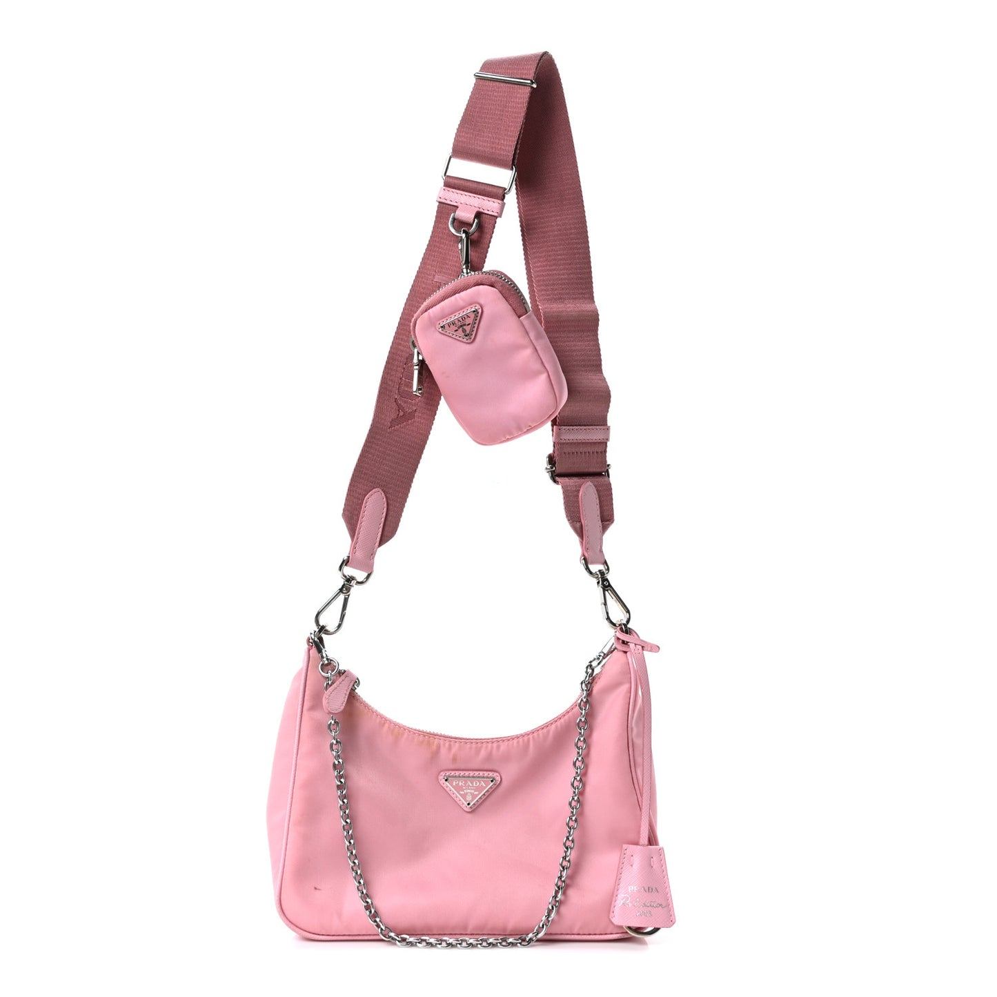 Nylon Re-Edition 2005 Shoulder Bag Rosa