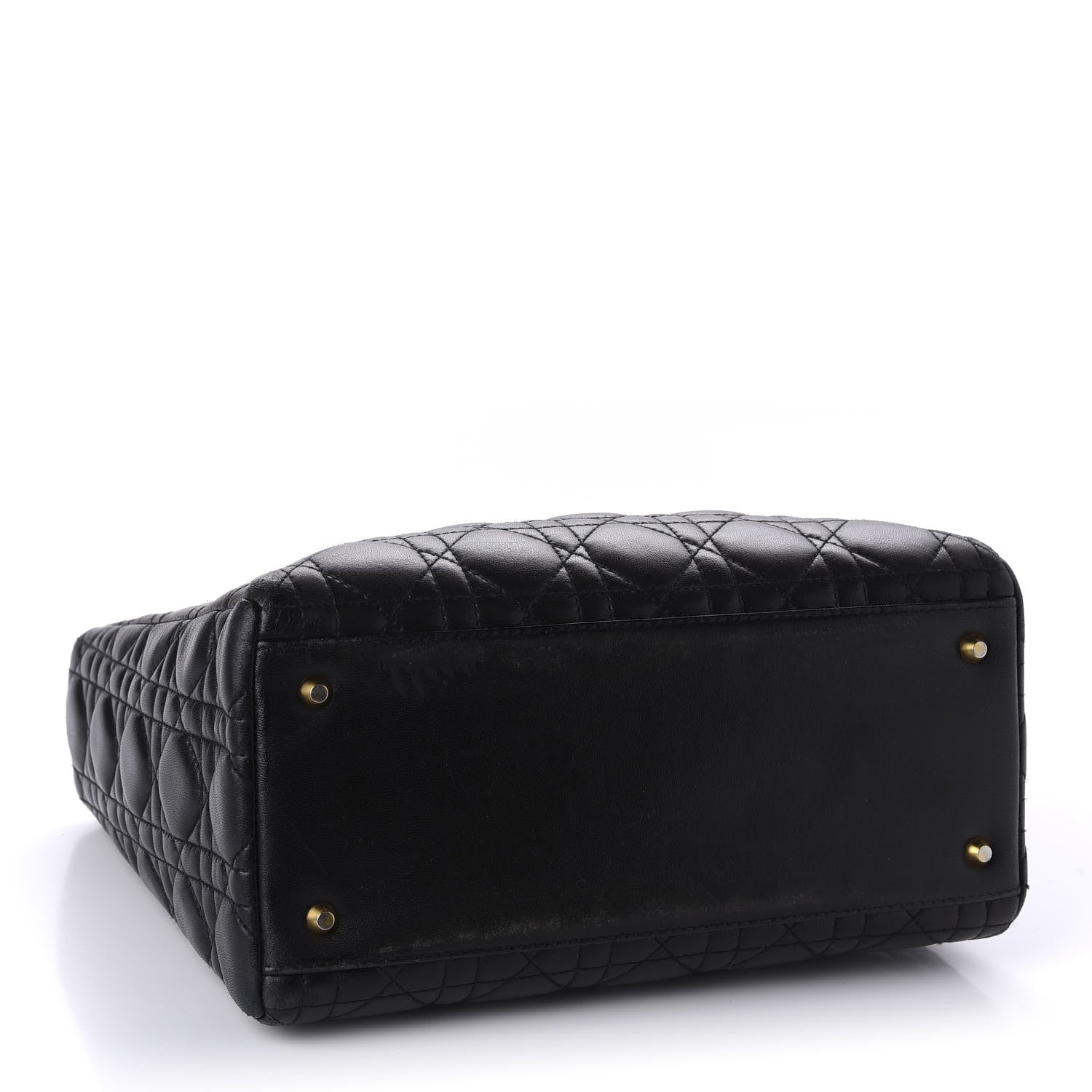 Christian Dior Lambskin Cannage Medium Lady Dior Black 4 of 11