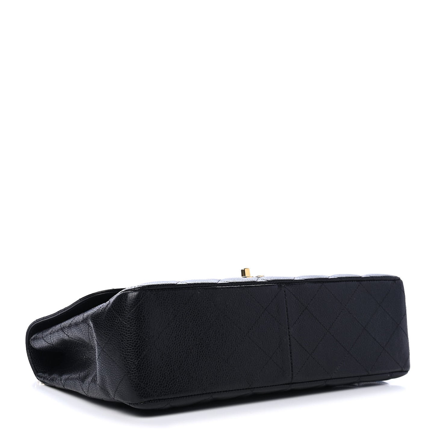 Caviar Quilted Jumbo Single Flap Black